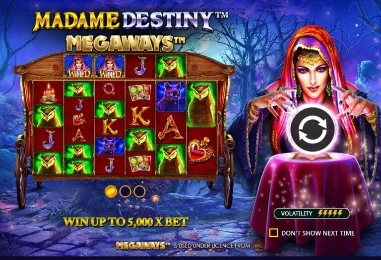Screenshot 1 van Madame Destiny Megaways